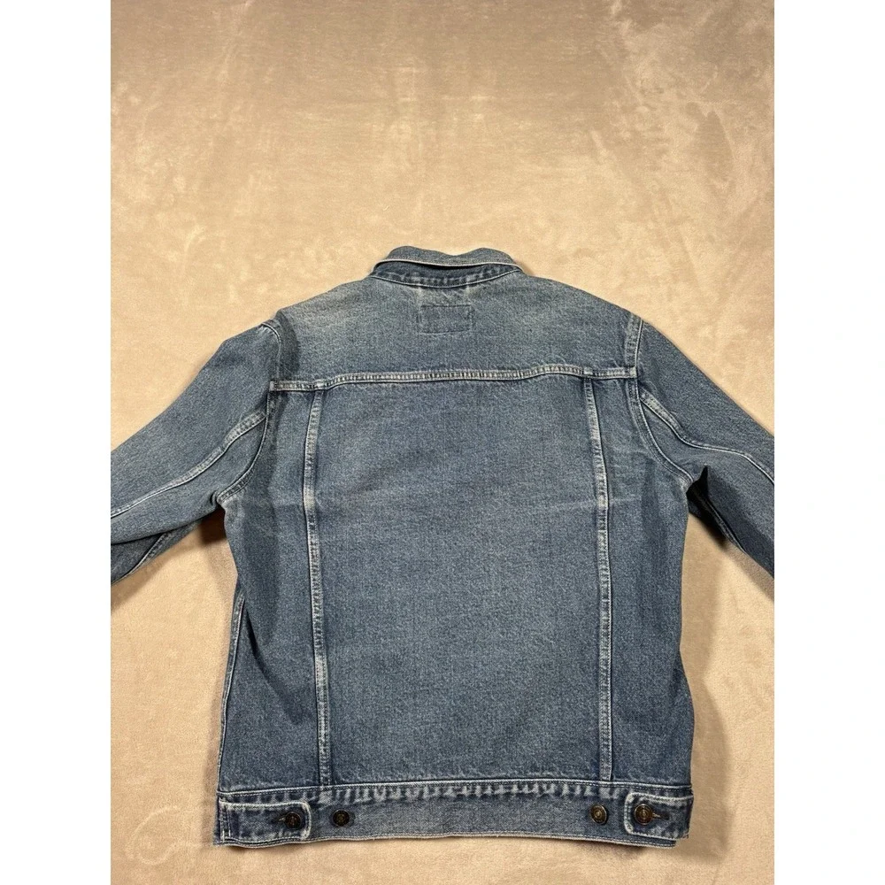 Peter Manning Denim Jacket Size 4 Blue Cotton NICE